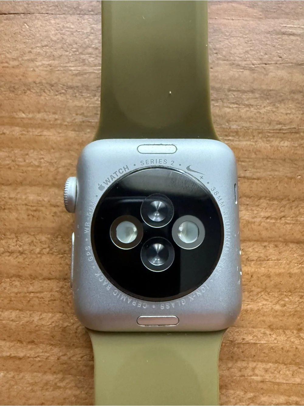 Apple Watch Nike+ Series 2 38mm with Olive Green Silicone Sport